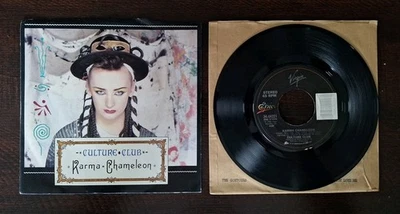 Culture Club  Karma Chameleon 45 Rpm Picture Sleeve EX  7" Virgin Record Foto 1 de 4