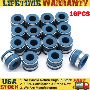 Sellos de vástago de válvula VITON 16 piezas SBC para Chevy Chevrolet bloque pequeño rendimiento EE. UU. - Imagen 1 de 12