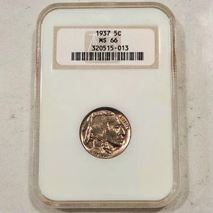 1937 Buffalo Nickel MS66 NGC - Picture 1 of 4
