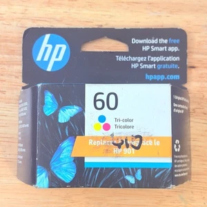 HP 60 TRI COLOR ORYGINALNY WKŁAD ATRAMENTOWY WYGASA STYCZEŃ 2026 FABRYCZNIE NOWY - Zdjęcie 1 z 2