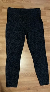 NWT Spanx Jean-ish Ankle Leggings Size 2x  Blue Denim Leopard - Picture 1 of 4