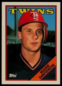 1988 Topps Tiffany #19 Mark Davidson RC Minnesota Twins - Bild 1 von 2