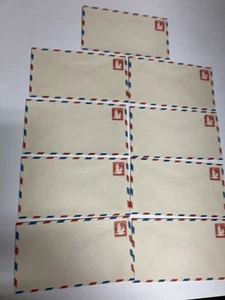 Lot of 9 USA Scott # UC25T2 6 cent Air Mail Embossed Envelopes FIPEX 1958 - Picture 1 of 21