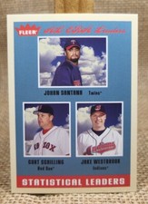 2005 Fleer AL ERA Leaders Santana Schilling Westbrook Baseball Card #1 FREE S&H