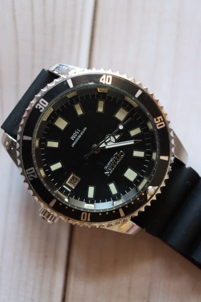 Reloj Hombre CITIZEN Automático Analógico Acero Inoxidable Plateado 4-820789Y Usado Buzo Foto 1 de 4