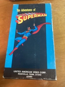 The Adventures Of Superman VHS 1985 Inter Global Video Animated Rare Cartoon - Picture 1 of 5