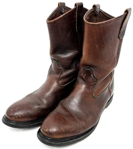 Red Wing Boots 1132 Size 10D Brown Leather Pecos SuperSole - Worn Soles - Picture 1 of 20