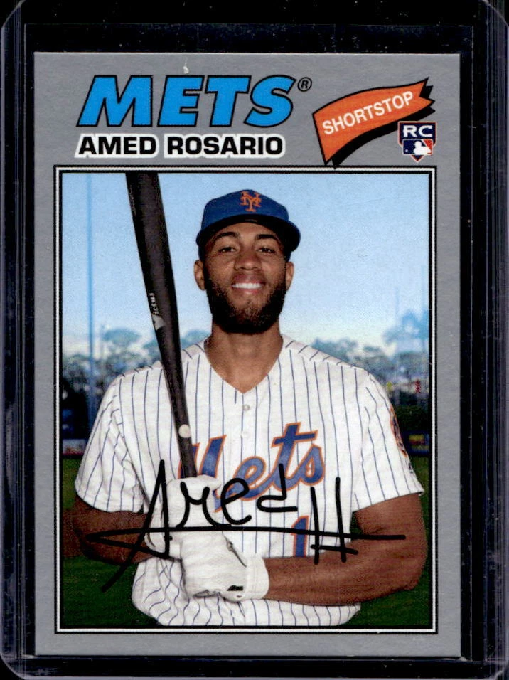 2018 Topps Archives Amed Rosario Silver Parallel Rookie RC #19/99 Mets