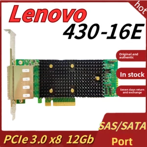 New Lenovo 430-16E SAS/SATA HBA Card 12GB 7Y37A01090 Original LSI SAS3408 Chip - Photo 1/6