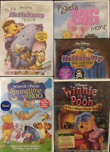 5x Disney Winnie The Pooh DVD LOT- Piglet Heffalump Springtime Roo SEALED fr/shp