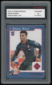OWEN WIJNDAL 2021-22 PANINI DONRUSS ROOKIE KINGS 1ST GRADED 10 CARD SOCCER/FB