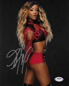 Alicia Fox WWE Diva Signed Autograph 8X10 photo #15 W/ PSA COA