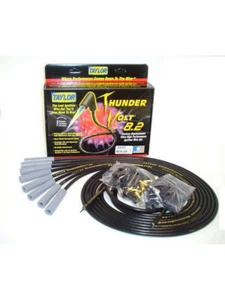 Taylor/Vertex Spark Plug Wire Set ThunderVolt Spiral Core 8.2 mm Black (83055) - Picture 1 of 12