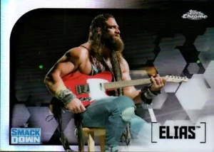 2020 Topps WWE Chrome Wrestling Card - Rifrattore #24 Elias - Foto 1 di 2