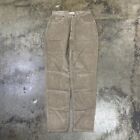Jumbo Cord Trousers Straight Leg Vintage 90s Corduroy Pants, Brown,Mens 30"