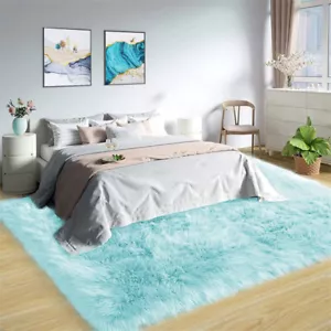 Latepis Faux Fur Sheepskin Area Rugs Soft Shaggy Carpet for Living Room Bedroom - Picture 1 of 219