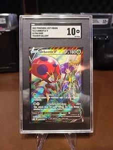 SGC 10 GEM MINT Orbeetle V TG12/TG30 TRAINER GALLERY HOLO Pokemon Card 098 - Picture 1 of 2