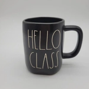 Rae Dunn Hello Class Black Mug - Picture 1 of 5