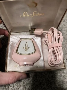 Vtg Lady Sunbeam Shavemaster Electric Shaver No. LS-4A Pink Shell Shape WORKS - Picture 1 of 6