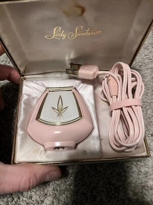 Afeitadora Eléctrica Lady Sunbeam Shavemaster De Colección No. LS-4A forma de carcasa rosa FUNCIONA Foto 1 de 4