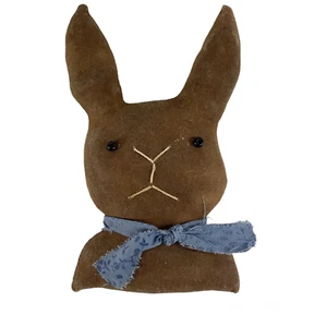 Primitiva Hecha a Mano Conejo Muñeca Popular Campo Granja Rústica Pascua Decoración - Imagen 1 de 4