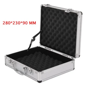 Aluminium Pistol Gun Case Storage Lockable Flight Case Foam Tool Box Secured UK - Picture 1 of 12