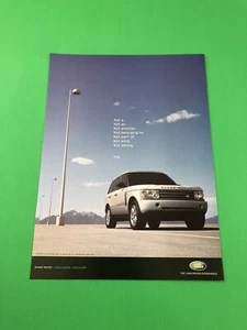 2002 2003 2004 RANGE ROVER ORIGINAL PRINT AD ADVERTISEMENT B55 - Picture 1 of 1