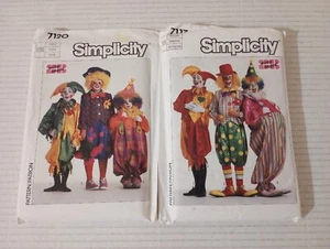 Simplicity Pattern Shirley Botsford 7117 7120 Jester Hobo Clown Child S, Adult M - Picture 1 of 15