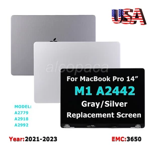 USA For Macbook Pro 14" A2442/A2779/A2918/A2992 LCD Display Screen Replacement - Afbeelding 1 van 20
