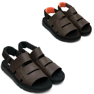 Mens Camper Oruga Leather Sandals with Adjustable Closure NEW - Picture 1 of 21