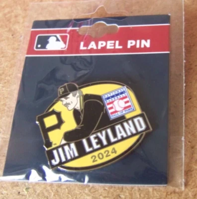 2024 Hall of Fame Induction pin Jim Leyland Pittsburgh Pirates c45099 - Image 1 of 4