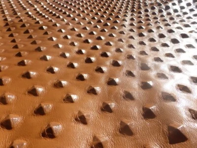 Lambskin leather hide skin Whiskey Embossed Studded Pattern slightly firm - Image 1 of 4