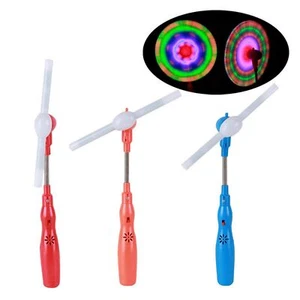 Flashing Light Up LED Spinning Windmill Glows Child Toy Swivel Fan Present Gift - Picture 1 of 9