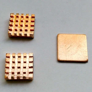 Kühler Set Heat Sink für Raspberry Pi 3 | Pi 2 | Pi 1 | Zero | Kupfer | Copper - Bild 1 von 2
