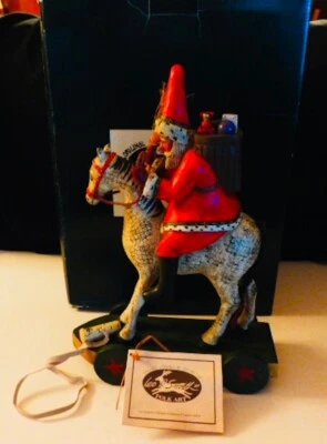 Leo Smith SANTA ON WHITE HORSE Pull Toy LTD ED 421/1000..NEW With COA - Image 1 of 4