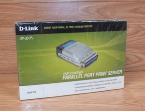 D-Link DP-301P+ Fast Ethernet Parallel Port Print Server - 1 Centronics Port NEW - Picture 1 of 4