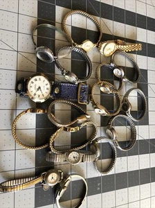 17 Ladies Watches Mechanical And Quartz, Lucerne Armitron Sharp Watch It Acqua - Picture 1 of 11