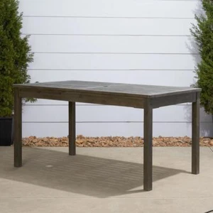 59 L x 31 W x 29 H Outdoor Rectangular Acacia Hardwood Patio Dining Table - Picture 1 of 6