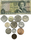 JERSEY COIN COLLECTION - £1 - 1P - 11 COINS TOTAL - BANKNOTE OPTIONAL