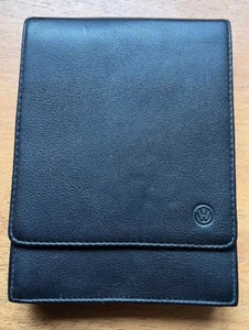 VW LEATHER STYLE WALLET DOCUMENT FOLDER FOR HANDBOOK DRIVERS OWNERS MANUALS - Picture 1 of 3