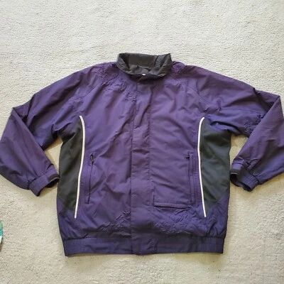 Footjoy Jacket Mens Large Blue Black Dryjoys Golf Zip Up Outdoors Casual - Image 1 of 4