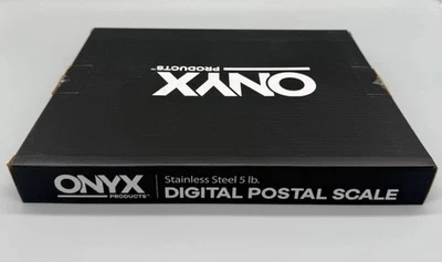 Onyx Stainless Steel 5 lb Digital Postal Scale USB Connected Stamps.com - Image 1 of 3