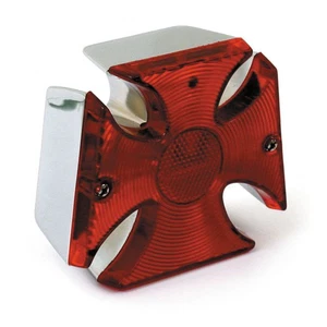 Maltese Iron Cross Custom Rear Brake/Tail Light for Motorcycle/Trike - Picture 1 of 8