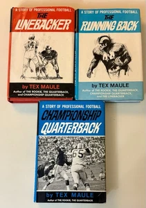 Menge 3 Tex Maule NFL Professional Football Bücher - Running Back Quarterback - Bild 1 von 2
