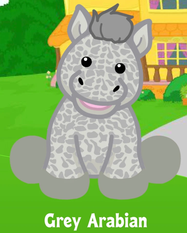 Webkinz Classic Grey Arabian - hm098 - Virtual Adoption Code Only - Image 1 of 1