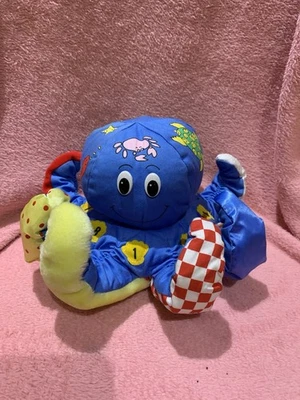 Vintage Boots Octopus Soft Toy Octopull Sensory Toy Rattle Numbers Squeaker - Image 1 of 4