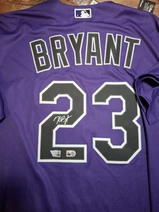 Kris Bryant Signed Jersey Colorado Rockies Nike MLB Fanatics COA Official Auto - Picture 1 of 4