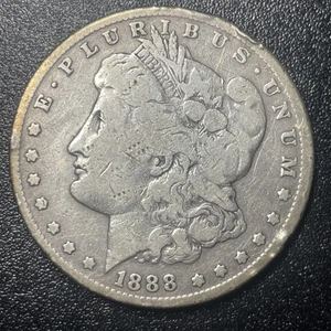 1888-S Morgan Silver Dollar $1 VG Very Good Details Cleaned - Picture 1 of 2