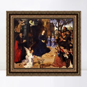 Gerahmtes Leinwandbild Giclée-Druck Serie #021 von Sandro Botticelli Home Office Dekor - Bild 1 von 16