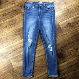 William Rast Women Jr Sz 27 High Rise Ankle Skinny Distressed Jeans Pants - Picture 1 of 10